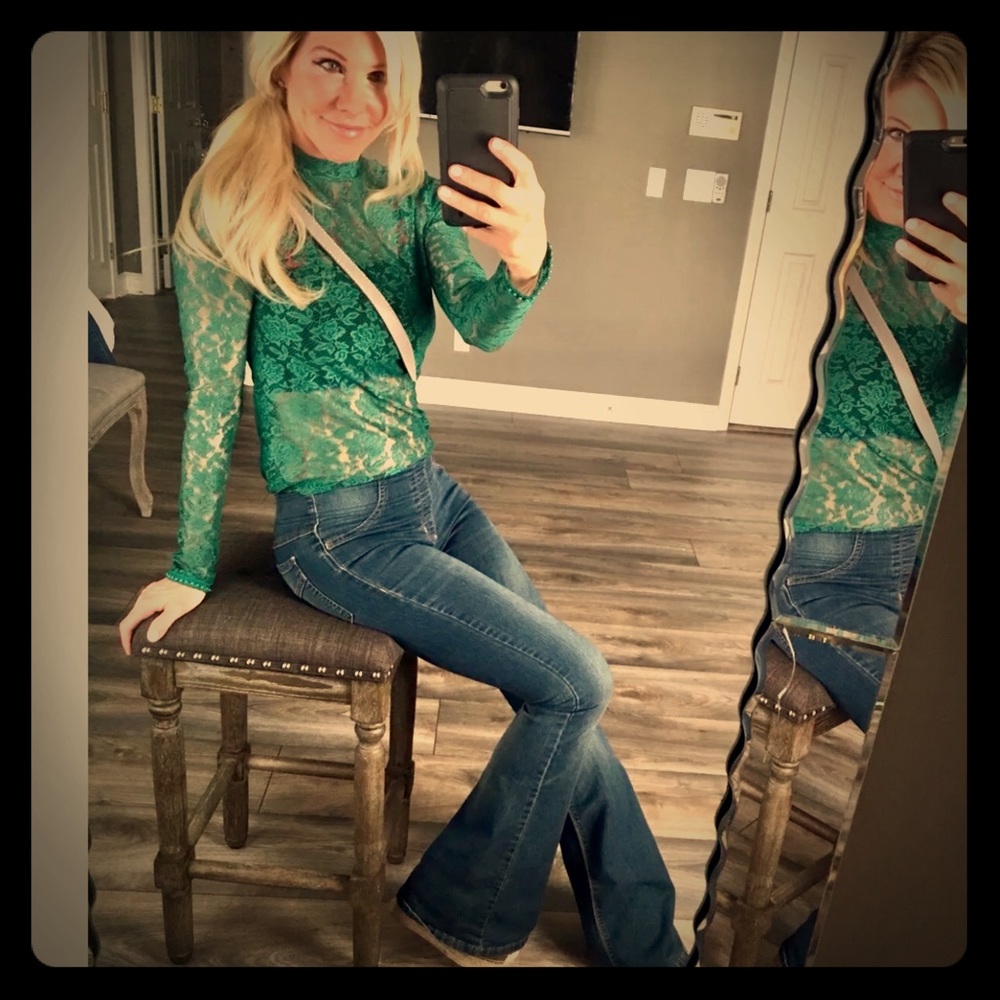 Free People Women’s Flare Vintage Jeans Sz 26